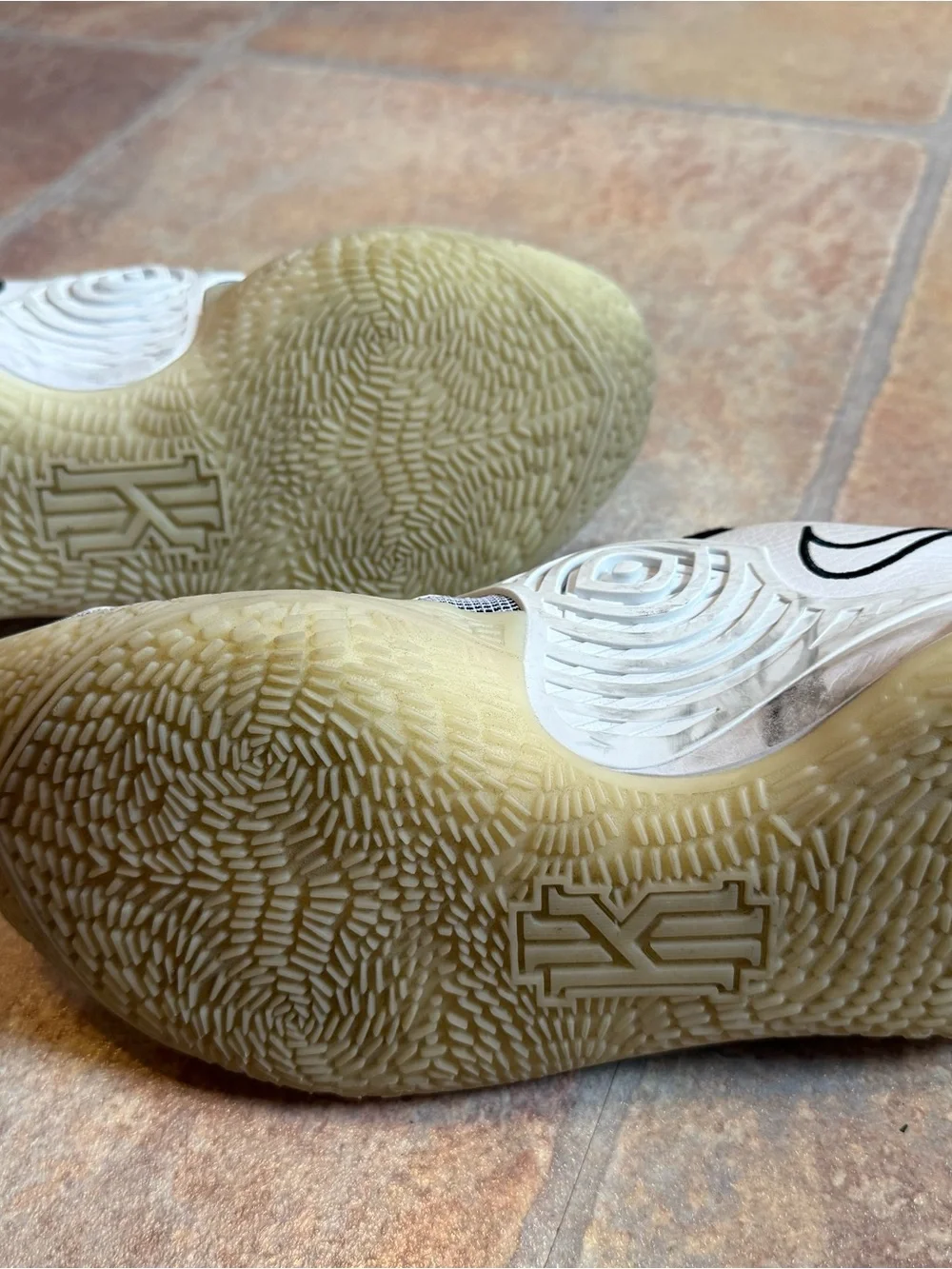 Nike Kyrie Cream & Black Low-Top Training Shoes